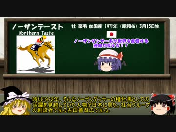 名馬解説　ノーザンテーストについて