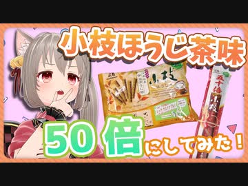 【検証】小枝ほうじ茶味を「50倍」にしてみたらどうなるのか