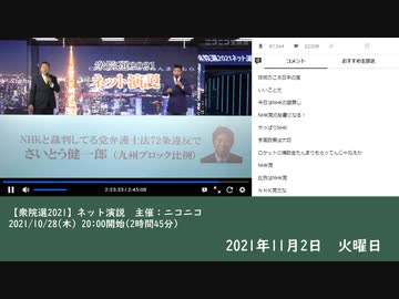 【衆院選2021】ネット演説　立花孝志　②（2021/10/28）