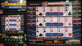 【メダルゲーム】―PREMIER POKER TRIPLE HAND Bonus Draw JOKER'S WILD―【ジョーカーで配当上乗せ】