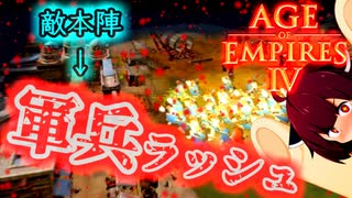 【AoE4】敵軍蹂躙!!神聖ローマで軍兵ラッシュ!!!!