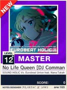 【譜面確認用】No Life Queen ［DJ Command Remix］ MASTER 【チュウニズムNEW外部出力】