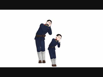 【金カムMMD】ぐーぐー【尾形百之助　大人と幼少】