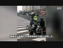 水陸両用戦車が街中に出現