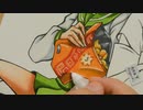 How to draw anime with marker pen.