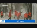 北京などで吹雪・予想よりも早く到来