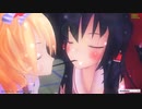 【MMD】ポッキーゲーム…しよ？///【レイマリ＆レイアリ】HDリメイク