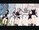 【MMD】白露型５人が制服でGFGlassBead [BigYellowAlien]を踊る（モーションずらし戻し）