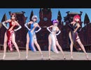 【東方MMD】美鈴と咲夜とパチュリーと小悪魔で「「Helltaker」ダンスっぽい何か」1080P