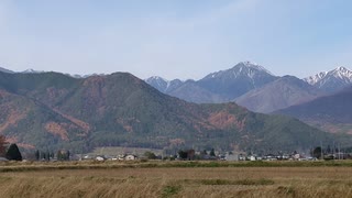 北アルプス（常念山脈）　晩秋の紅葉