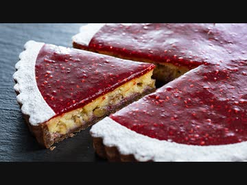 ラズベリーとクルミのタルト【お菓子作り】ASMR