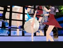 【MMD】射命丸文、比那名居天子ちゃんがジャーヴィスコスで格闘Fight Kickers対戦
