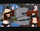 【MMD】絶え間なく藍色（美少女HORROR　ジェイソン、フレディ）
