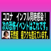 21/11/21（日）次の恐怖イベント、コロナ＆インフル同時感染！やるね〜　バレバレだけどね。