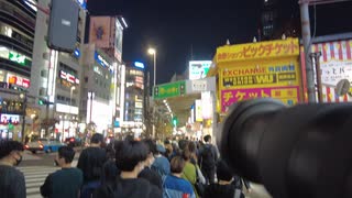 【旅Vlog】新宿駅前西口（ビジネス街）の夜を歩く　2021秋