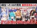 ホロ3期生への100の質問 爆笑回答まとめ【ホロライブ切り抜き】