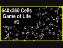 640x360 ライフゲーム #1