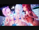【MMD /紳士向け】V〇uber達がプライベートでナイトプールを満喫するだけ【〇ロライブ】