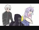 葛葉とボラちゃんの餅つき大会の餌食となるゴリラさん【手描きにじさんじ】