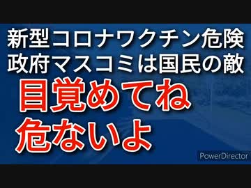 新型コロナワクチンは危険、政府やマスコミは国民の敵、もういい加減に目覚めよう、じゃないと危ないから