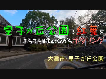 【滋賀県散策】皇子が丘公園の紅葉を眺めながらのポタリング動画【略してシガサク】