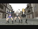 夜の銀ギツネとタヌキ【MMD】矢澤にこ　鹿島　星井美希　ラブライブ！　艦隊これくしょん　アイドルマスター