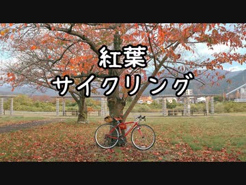 秋の紅葉サイクリング