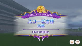 【ウマ娘プリティーダービー】とあるトレーナーのスコーピオ杯(グレードリーグAグループ決勝)