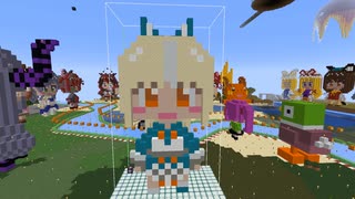 【minecraft】hololive　不知火フレアの作り方