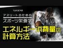 【スポーツ栄養学】アスリートの１日の総エネルギー消費量の計算方法【ビーレジェンド プロテイン】