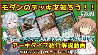 【MTG：モダン】ささら六花とモダンのデッキを学ぶ！その1【MTG×Cevio】