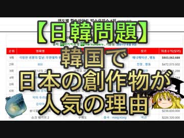 【ゆっくり解説】韓国で日本の創作物が人気の理由