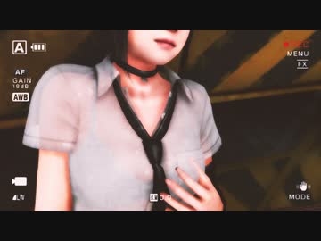 【紳士MMD】雨の工事現場で太ももが痒くなってしまった女の子を撮影してみたところ…