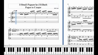 バッハ　3つの小さなフーガ　BWV952,953,961