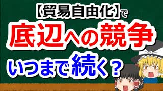 【貿易自由化編･後編】底辺への競争を放置すると、どこまで堕ちるのか？それとTPPの闇【#37】