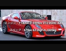 クーペ＆オープンカー 4.0L~ NAクラス 0-100km/h加速まとめ part6