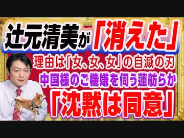 #1245 辻元清美が「消えた」理由は「女、女、女」の自滅の刃「沈黙は同意」で中国様のご機嫌を伺う蓮舫ら｜みやわきチャンネル（仮）#1395Restart1195