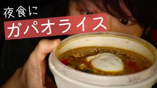 【咀嚼音】夜食にエスニックなガパオライスを食べていきます【Okano's ASMR】