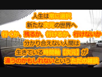 新たな次元の世界へ向かう人と残る人...パラレルワールドってなんだ？移動中のただの雑談