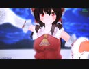 【MMD】雪原に舞い降りた天使【モフモフ霊夢】