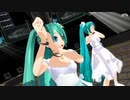 【MMD】 白ミク２人で♪おどりゃんせ♪Ⅱ [1080p60fps]