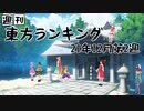 週刊東方ランキング　21年12月第2週