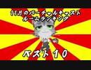 【ランキング】月間Vランク王国TOP10　21年12月号【バーチャルキャスト】
