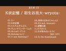《まとめ１３》K状記憶 / 初生谷亮大-wryota-