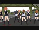 [MMD艦これ] ミニスカ白露型第六駆逐艦隊9人 威風堂々