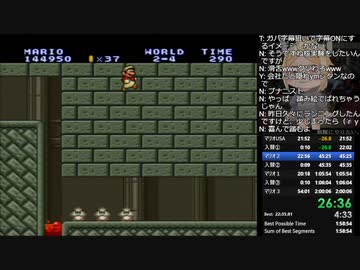【TS版】マリオコレクション全作ワープ無しRTA 1時間59分36秒 1/1