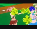 【MMD】チア原色トリオでスキスキ絶頂症【カメラ移動・字幕無】(1080p_60fps)