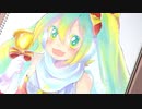 【ボカロ】イラストメイキング（初音ミク）メリークリスマス！【Speed drawing　コピック】