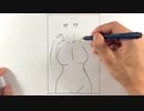 水着のヒナタを描いてみた【NARUTO】