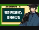 高校公民経済分野1-5-3／需要供給曲線の価格弾力性